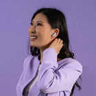 JLab Go Pods ANC True Wireless Earbuds - Lilac-2-mic ENC for clear calls