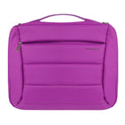 Vangoddy Convertible 15" Laptop 2-in-1 Shoulder Bag and Backpack - Purple-Travel Friendly Features. Includes a slot to attach to luggage and lockable zipper pulls for added security.​

