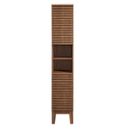 Modway Render Tall Narrow Bathroom Storage Cabinet - Walnut-8