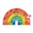 Crocodile Creek Rainbow Animals Puzzle - 100 Pieces-Puzzle pieces are made of strong, high-quality blue board that will not tear or break