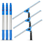 Gritt Commercial Window Washing Kit - 18" Swivel Window Squeegee - 20" Pole Handle - 3 Pack-2 tools for professional window cleaning