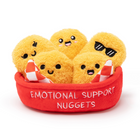 Relatable Emotional Support Pals - Nuggets - English-Noteworthy Nibbles: Need to show your appreciation? These are lovely gifts for girlfriends, funny gifts, sensory toys, classroom prizes, random stuff to share, thinking of you gifts for women, and gifts for friends