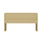 Manhattan Comfort Grace 54" Modern Desk - Natural Oak and Gold-Home Assembly Required. All Hardware Included