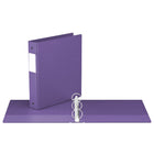 Davis Group Premium Economy Binder - Round Ring - 1.5" - Purple - 6 Pack-1.5"