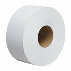 Scott 100% Recycled Fiber High-Capacity Jumbo Roll Toilet Paper - 2-Ply - Non-perforated - White - 12 Pack-2-Ply