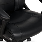 Staples Bonded Leather Task Chair - Black-Weight Capacity: 250 lbs (based on an 8-hour work day)