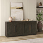 Hudson&Canal Tillman 68" Rectangular Buffet Table - Alder Brown-Clean with a soft, dry cloth and no harsh chemicals or abrasive cleaning materials