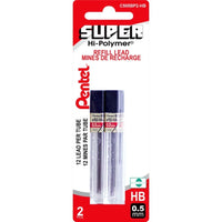Pentel Mechanical Pencil Lead Refills - 0.5mm - HB - 24 Pack-0.5mm