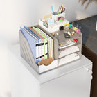 Vinsetto 2-Drawer Letter/A4 Steel Filing Cabinet with Lock & Hanging Bar - White-Lock and keys so you know important paperwork is safe
