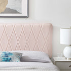 Modway Leila King/California King Headboard - Pink-3 Mounting Positions
