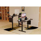 ShoppingAll Height Adjustable Electric Standing Desk with Splice 48 x 24 Inch Tabletop Board - Black-9