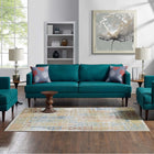 Modway Solimar Distressed Southwestern Aztec Area Rug - 8 ft W x 10 ft L - Multicolored-Protect Floors From Traffic/Furniture