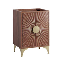 Modway Daylight 24" Bathroom Vanity Cabinet - Walnut-Modern Bathroom Vanity Cabinet