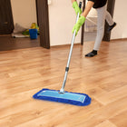 Gritt Commercial All-In-One 24” Microfiber Dust Mop Set with 72" Telescopic Handle - 4 Pack-Handle Material: Aluminum 