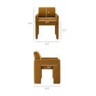 Modway Daven Fabric Upholstered Dining Chair - Copper-Fabric Upholstery