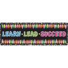 Ashley Productions The Original Fun Mat Mat Runner - 15.5" x 47" - Learn - Lead - Succeed - Crayon Composition-Measurements and Design: The Learn, Lead, Succeed, Crayon Composition Mat Runner measures 15.5" x 47".