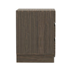 Manhattan Comfort Ardea 20" Contemporary 3-Drawer Nightstand - Walnut-Home Assembly Required (All Hardware Included)