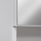 Kleankin Wall Mount Bathroom Mirror Cabinet - White-Material: MDF, Glass