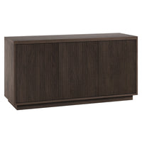 Hudson&Canal Hanson Rectangular Fluted TV Stand for TV's up to 55" - Alder Brown-Modern transitional design for your home office, bedroom, or living spaces