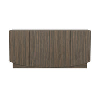Manhattan Comfort Ardea 60" Contemporary 4-Door Sideboard - Walnut-Wood Grain Laminate Finish: Warm, natural wood look with a durable, easy-to-clean surface
