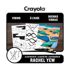 Crayola 32-Page Adult Colouring Book - Vibing-A relaxing, screen-free way to recharge and explore your personal style