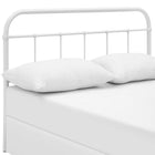 Modway Serena Queen Steel Headboard - White-Non-Marking Foot Caps