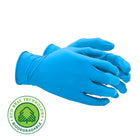 SHOWA EBT Sustainable 4 mil Nitrile Food Contact Single Use Gloves - Blue - X-Small - 100 Pack-Natural rubber free