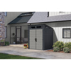 Suncast Modernist Storage Shed - 6' x 5' - Cyberspace/Dove Grey-All weather construction provides water resistance and UV protection.