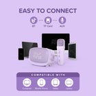 myFirst - Voice 2 Machine de karaoké pour enfants - Violette-Offre des fonctionnalités de modification de voix pour un plaisir sans fin, parfait pour imiter des personnages et ajouter de la magie à chaque moment.