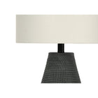 Monarch Specialties 24" H Table Lamp - Black Resin / Ivory / Cream Shade-Minor assembly is required with illustrated instructions included. made with durable materials and backed with 2-year limited warranty against manufacturer's defects for your satisfaction