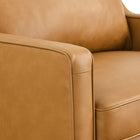 Modway Impart Genuine Leather Armchair - Tan-Assembly Required