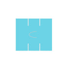 Garvey Blue (310U) Blank Labels Compatible with Avery Dennison 216 and Sato PB-2 Labelers - 15000 Labels-Two-line Garvey blank blue labels; 8 characters over 8 characters