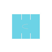 Garvey Blue (310U) Blank Labels Compatible with Avery Dennison 216 and Sato PB-2 Labelers - 15000 Labels-Two-line Garvey blank blue labels; 8 characters over 8 characters
