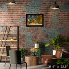 Toronto Flat Iron Building - Framed Canvas - 31" x 22"-Museum-quality reproduction with vibrant colors