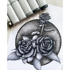 Copic Sketch Multiliner Dual Tipped Ink Markers - Sketching Grays - Set of 5-Refilablle with Copic Ink