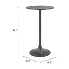 Zuo Bite Bar Table - Black-6
