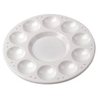 DBLG Imports Round Plastic Palette - 10 slots - 12 Pack-6.75" diameter, 12/bag