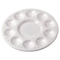 DBLG Imports Round Plastic Palette - 10 slots - 12 Pack-6.75" diameter, 12/bag