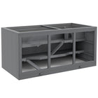 PawHut Wooden Hamster Cage Rat Cage with Slide & Tray - Grey-A great living home and exercise area combined in it
