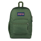 JanSport Cross Town Plus Backpack - Cargo Green-One large main compartment