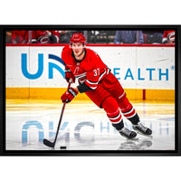 Andrei Svechnikov Carolina Hurricanes - Framed Canvas - 31" x 22"-Premium canvas print with gallery-wrapped edges