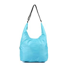 Karla Hanson Pack n Fold Foldable Lightweight Water-resistant Hobo Bag - Blue-Blue, Polyester