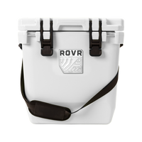 RovR CoolR 25 Quart Hard Cooler with Shoulder Strap - Powder-Patented AnchR Pin System lets you attach essential accessories like the Prep Board, Double Cup HoldR, and Stash Bag (not included)