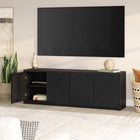 Hudson&Canal Renad TV Stand for TV's up to 78" - Black Grain-Product Dimensions: 15.5" L x 69.63" W x 24" H