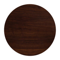 Flash Furniture 48'' Round Resin Walnut Table Top (TP-WAL-48RD-GG)-Restaurant Dining Table Top