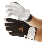 Impacto BG413 Full Finger Anti-vibration Glove, Small-Anti-impact and anti-vibration glove with air padding