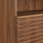 Modway Render Freestanding Bathroom Storage Cabinet - Walnut-Wood Look Finish