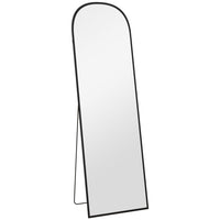 HOMCOM Full Length Mirror - 19.7" W x 63.6" H - Black-Full size mirror allows viewing of entire outfit effortlessly 