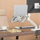 ShoppingAll Universal Laptop Mount Tray for VESA Monitor Arms and Stands - White-White colour