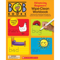 Scholastic Bob Books Wipe-Clean Workbook Advancing Beginners - Phonics - Kindergarten (Stage 2: Emerging Reader)-Juvenile Fiction